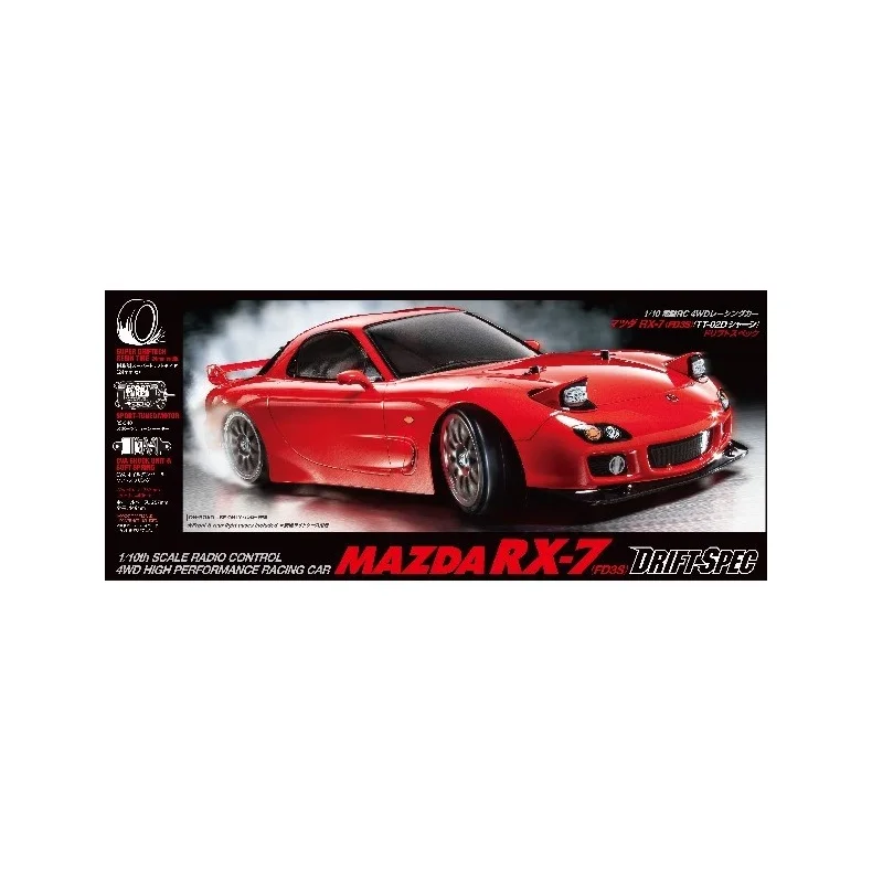 TAMIYA 1/10 R/C Mazda RX-7 (FD3S) Drift (TT-02D) Samles�t
