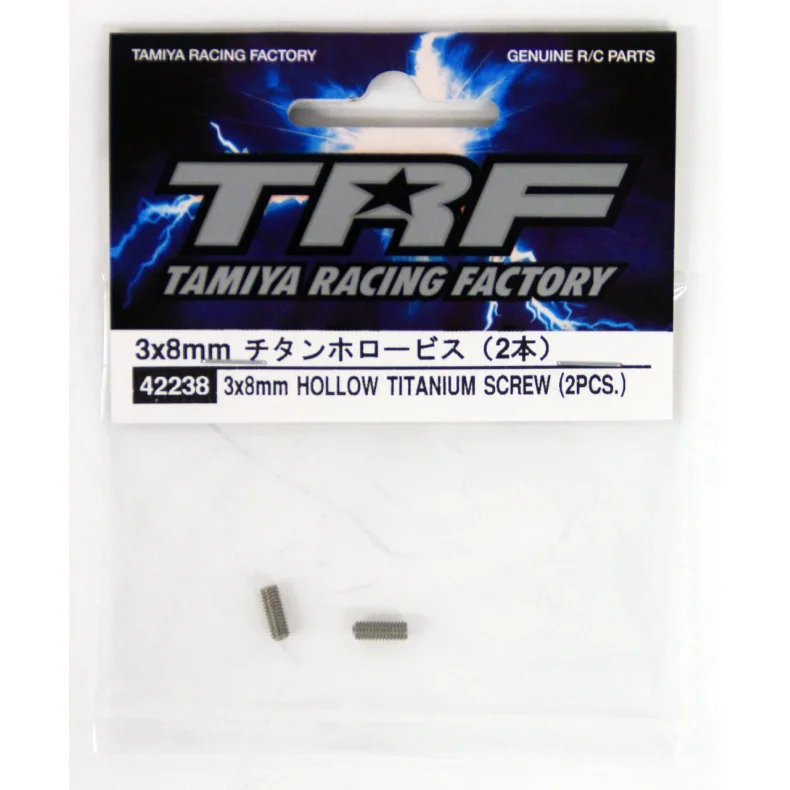 Tamiya 42238 3x8mm Hollow Titanium Screw (2pcs)