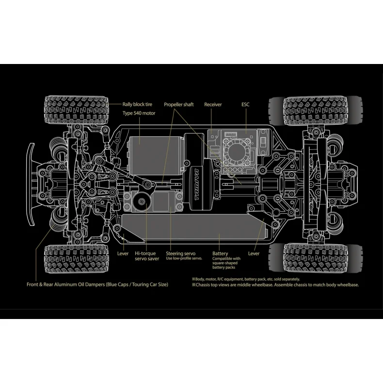 TAMIYA 1/10 R/C XM-01 PRO Chassis Kit