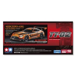 TAMIYA 1/10 R/C Mercedes-AMG GT3 EVO (Orange Painted Body) (TT-02) Samles�t.