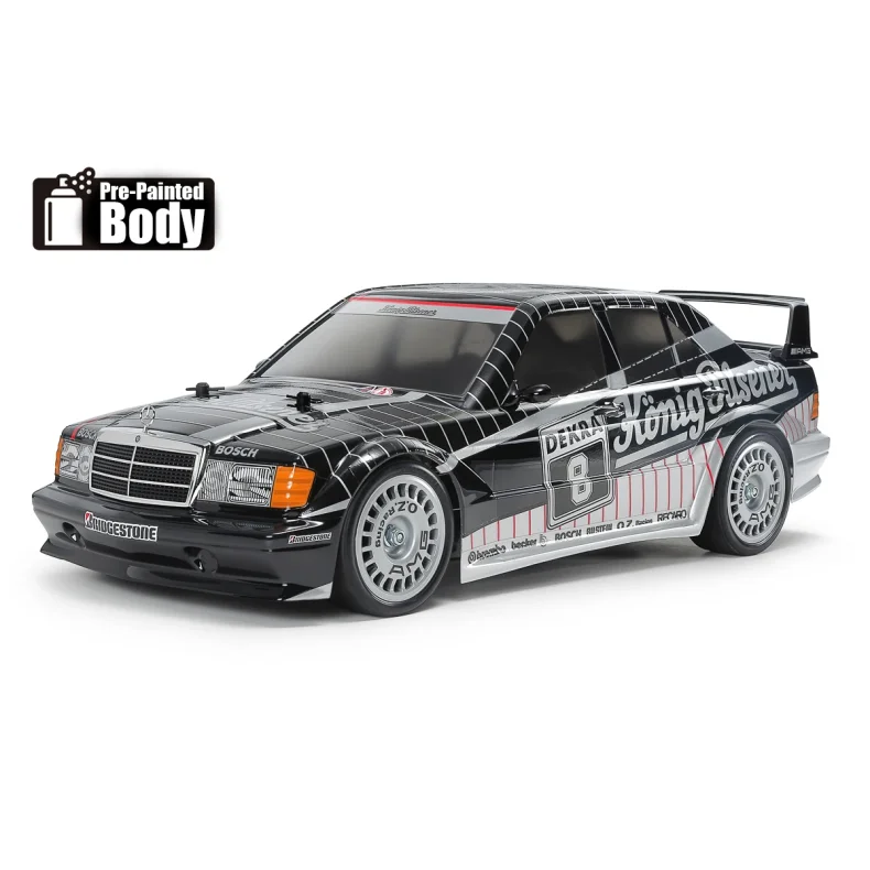 TAMIYA 1/10 R/C Mercedes-Benz 190 E EVO II 1991 (TT-02) Samles�t. (Painted Body)