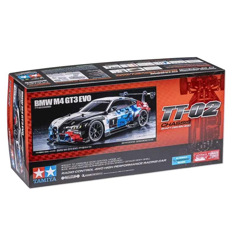 TAMIYA 1/10 R/C BMW M4 GT3 EVO (TT-02) Samles�t.