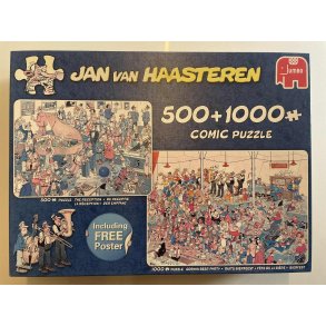 Puslespil. JAN VAN HAASTEREN ( Brugt. lagt en gang ) derfor den lave pris.