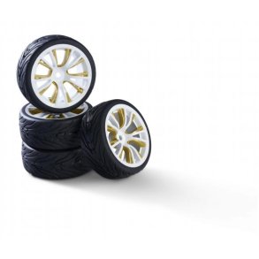 1:10 Wheel Set 10 sp. Design (M) white/gold