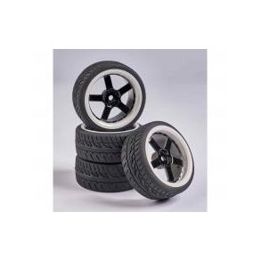 1:10 Wheel Set 5 sp. Design (4) black/wh