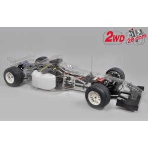 F1- Sportsline 2WD glasklare Karosseri.