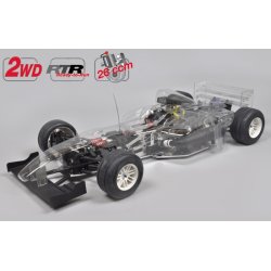 F1- Sportsline 2WD glasklare Karosseri. RTR