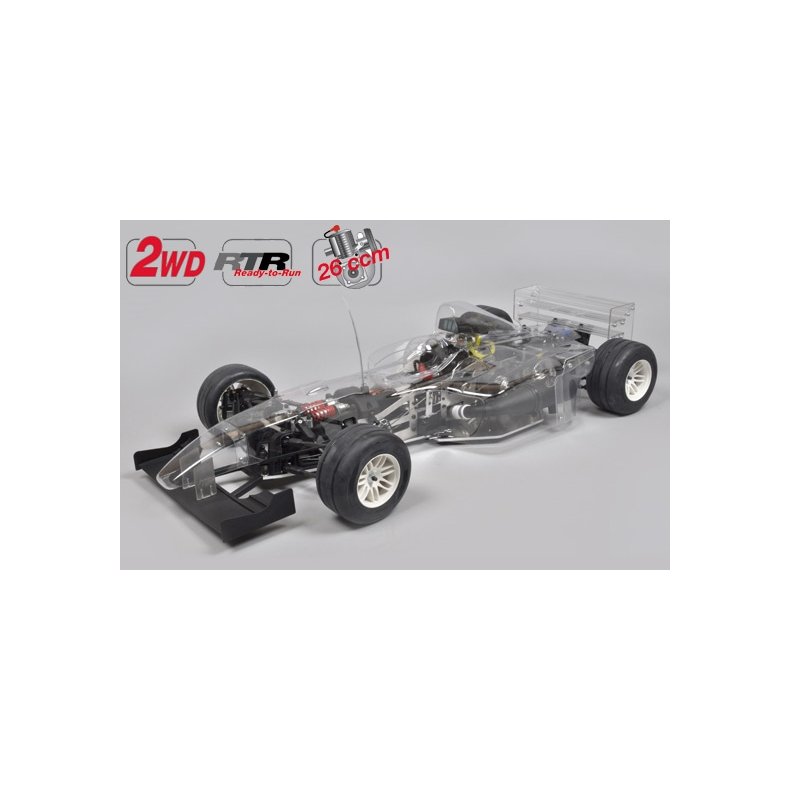 F1- Sportsline 2WD glasklare Karosseri. RTR