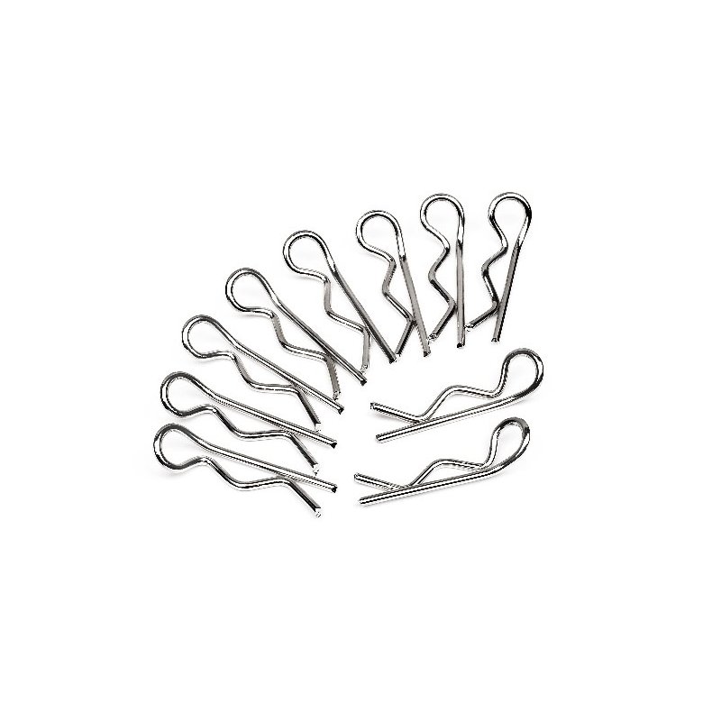 HPI Karosseri clips til largscale 10 stk. ( med lille bug )