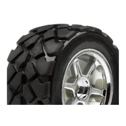 HPI MOUNTED VT TIRE/WHEEL SET (4PCS)