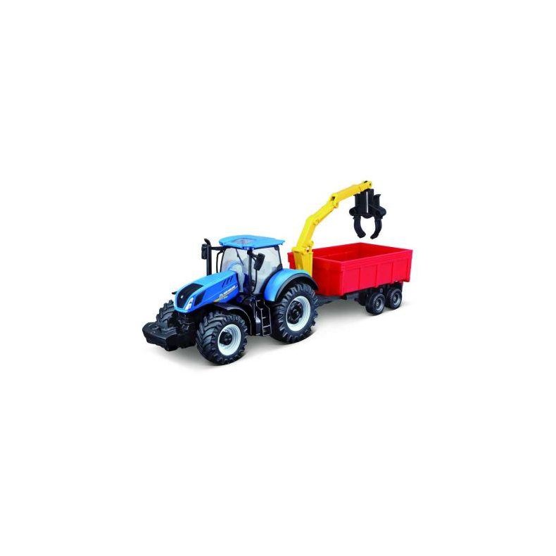 Burago 18-31657 New Holland T7.315 Tractor with Combination Trailer