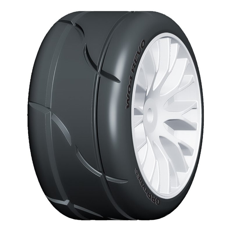 1:5 TC Hjuls�t W04 XM1-S HVID CIRKEL Soft ( 2 stk. )