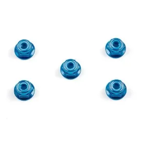 TAMIYA 4mm flange lock nut blue