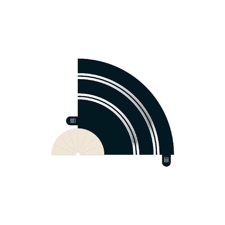 RAD 1 HAIRPIN CURVE 90� (2 PER BAG)