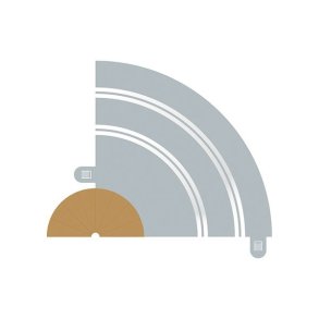 RAD 1 INNER BORDERS & BARRIERS (FOR C8201) 2 stk.