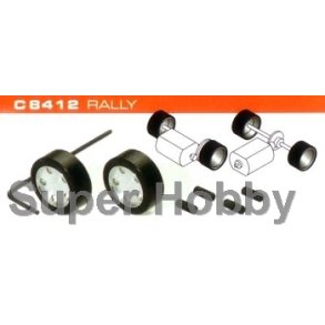 2 stk. hubs & silicon rubber tyres Rally