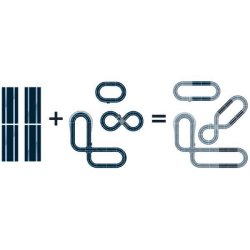 Standard Ligeskinne 350mm (4 stk.)