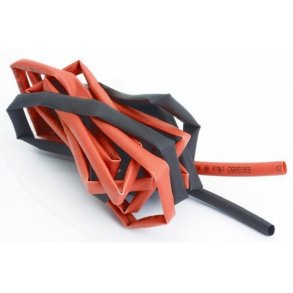 Krympeflex 3 mm, 1m r�d & sort