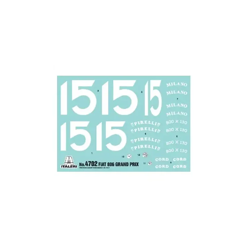 ITALERI 1:12 FIAT 806 GRAND PRIX