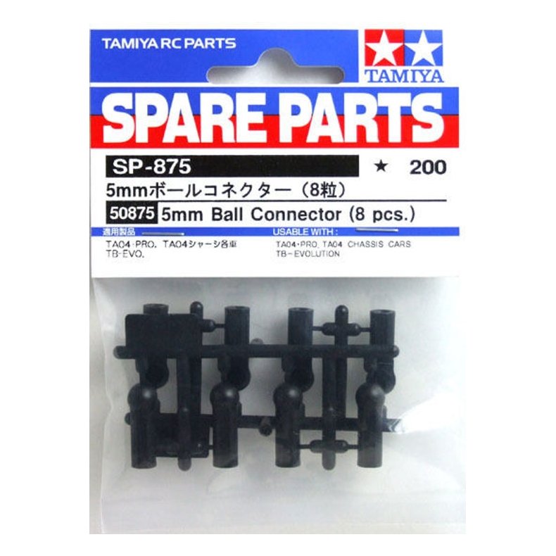 TAMIYA 50875 - 5 mm. Ball Connector ( 8 stk. )