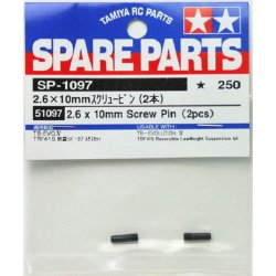 TAMIYA 51097 Spare Parts 2.6 x 10mm Screw Pin (2pcs)