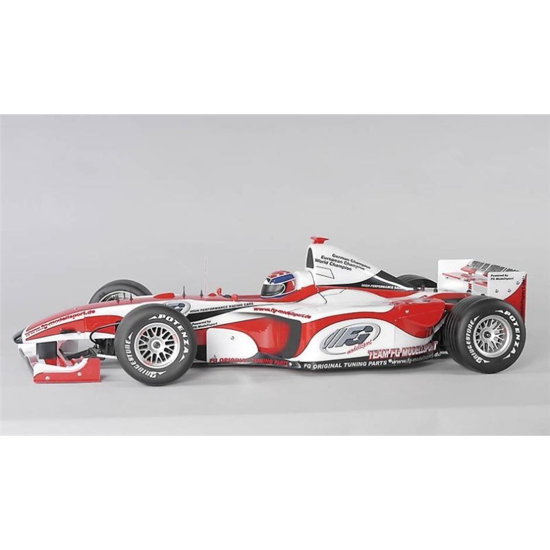 F1- Sportsline 2WD glasklare Karosseri. RTR