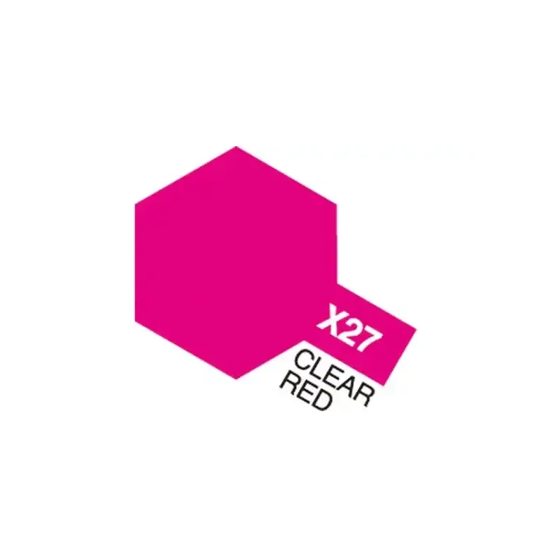 TAMIYA Acrylic Mini X-27 Clear Red (Gloss)