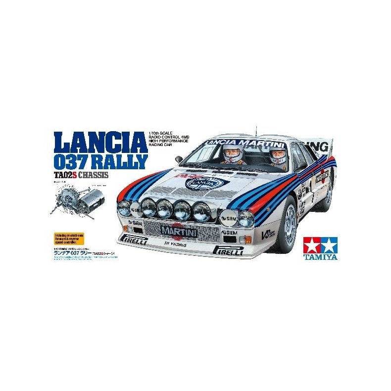 TAMIYA 58654 1/10 R/C LANCIA 037 RALLY (TA02-S)  Samles�t
