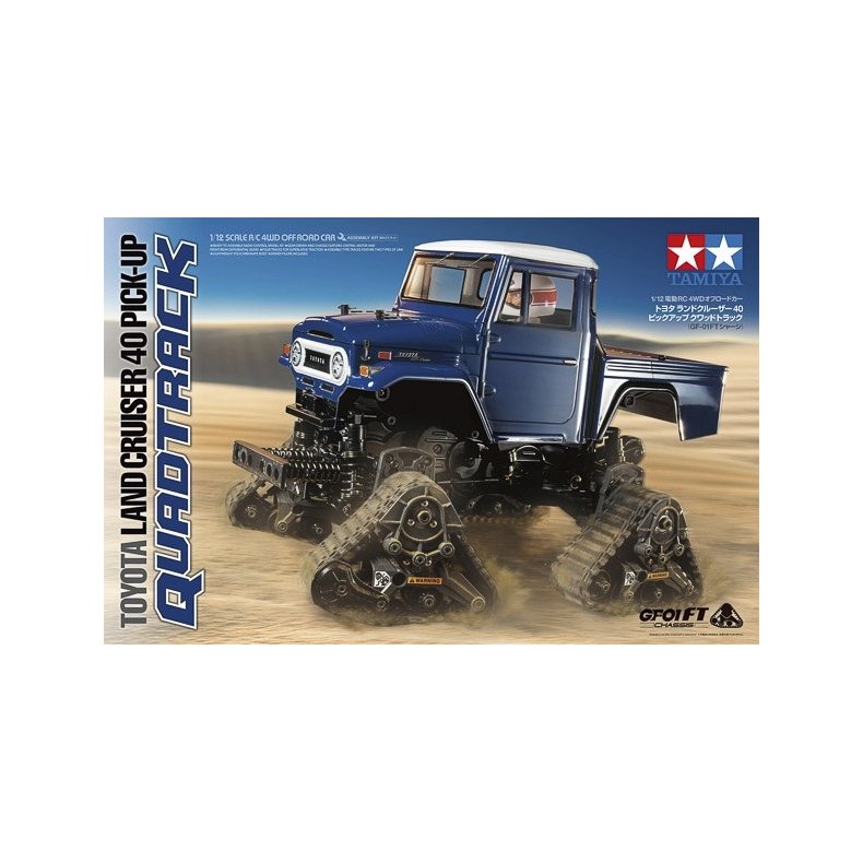 TAMIYA 58704 1/12 R/C Toyota Land Cruiser 40 Pick-up Quadtrack (GF-01FT)