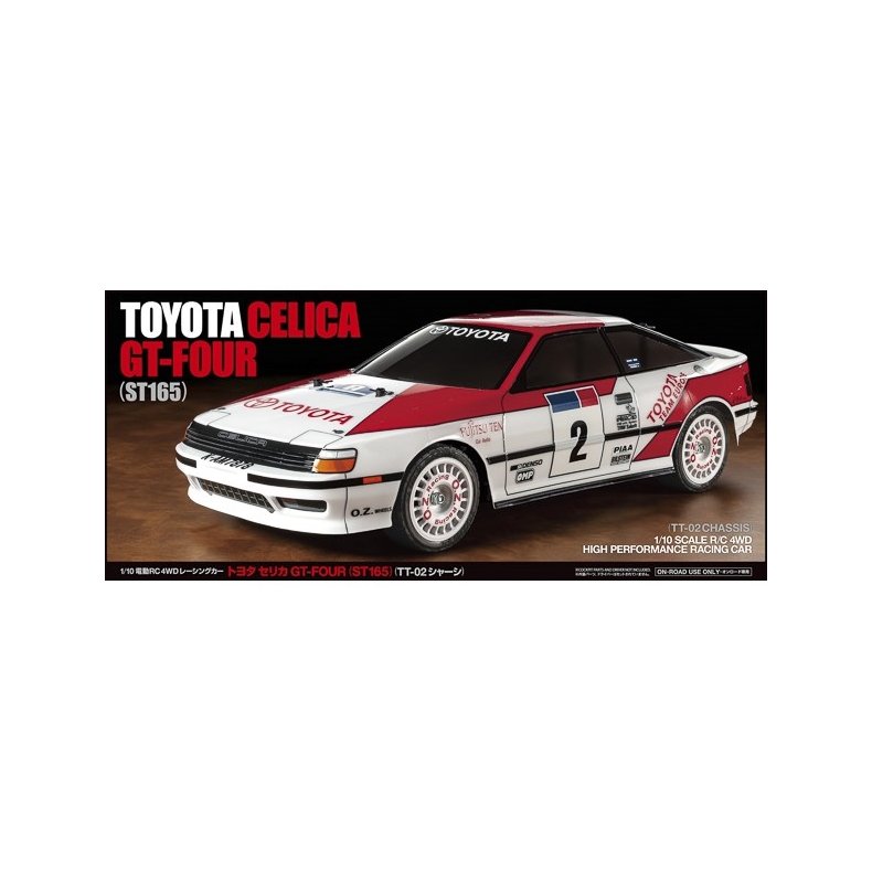 TAMIYA 58718 1/10 R/C TOYOTA CELICA GT-FOUR (ST165) (TT-02) Samles�t