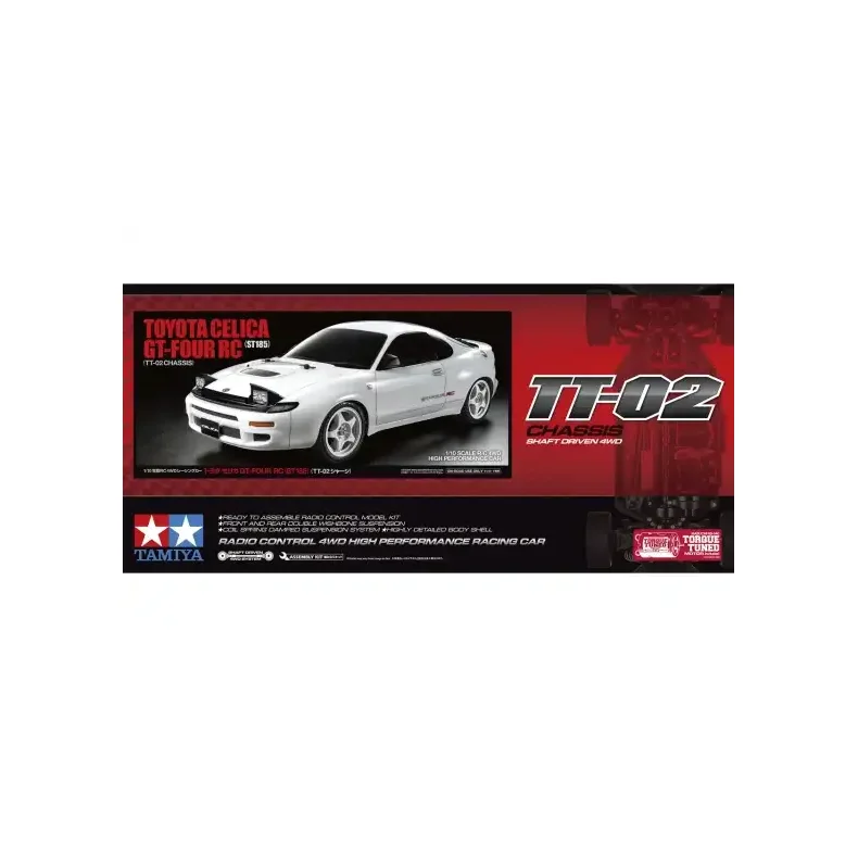 TAMIYA 1/10 R/C Toyota Celica GT-Four RC (ST185) (TT-02) Samles�t