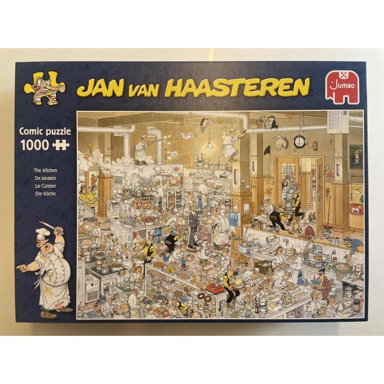 Puslespil. JAN VAN HAASTEREN ( Brugt. lagt en gang ) derfor den lave pris.