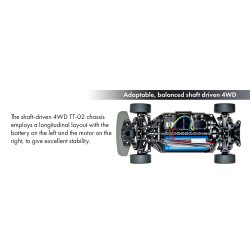 TAMIYA 58674 1:10 R/C TOYOTA GR SUPRA (TT-02)  Samles�t