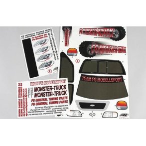 M�rkes�t til 2WD Monster truck.