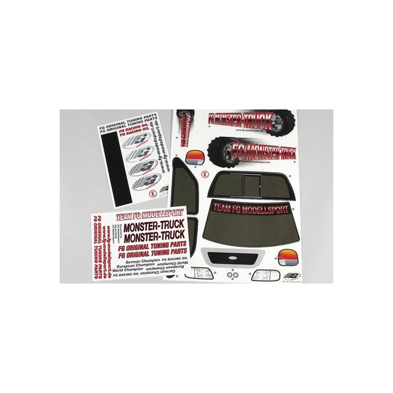 M�rkes�t til 2WD Monster truck.