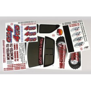 M�rkes�t til 4WD Monster truck.