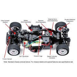 TAMIYA 1/10 R/C Citro�n 2CV Charleston (M-05) / NO ESC Samles�t.