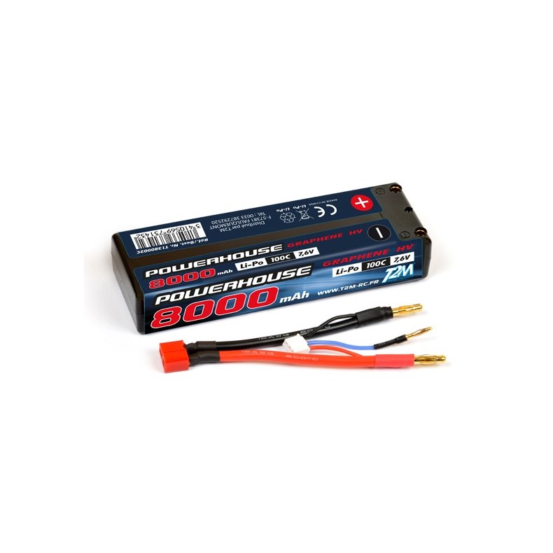 Lipo 7,6v 8000mAh 100C - T-Plug 