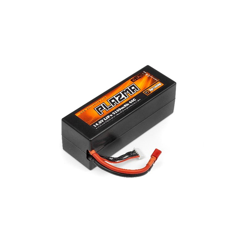 PLAZMA 14.8V 5100MAH 40C LIPO BATTERY PACK 75.48WH